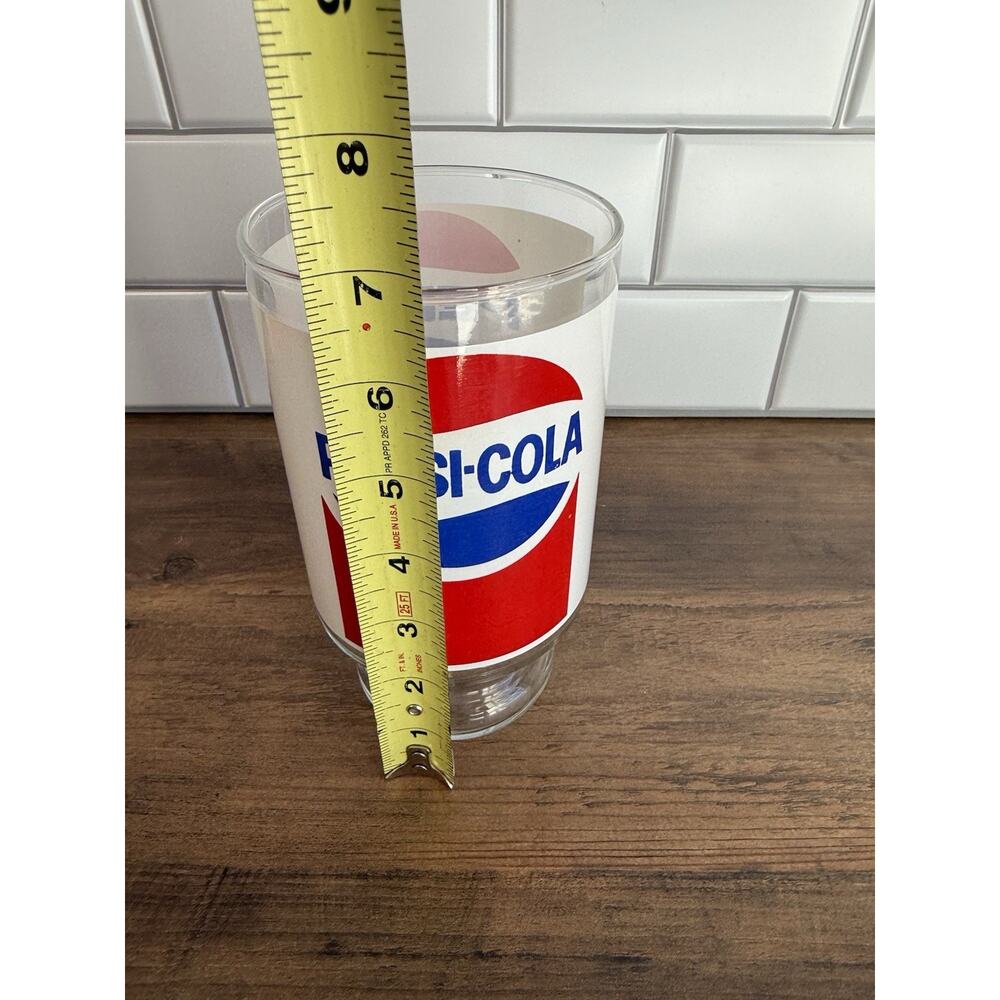 Vintage Pepsi Glass, Late 1970s–1980s Promotional Restaurant Tumbler - Picture 7 of 8